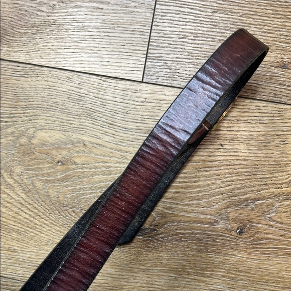 Vintage Leather Belt w/DMB Brass Buckle RTM main image 8